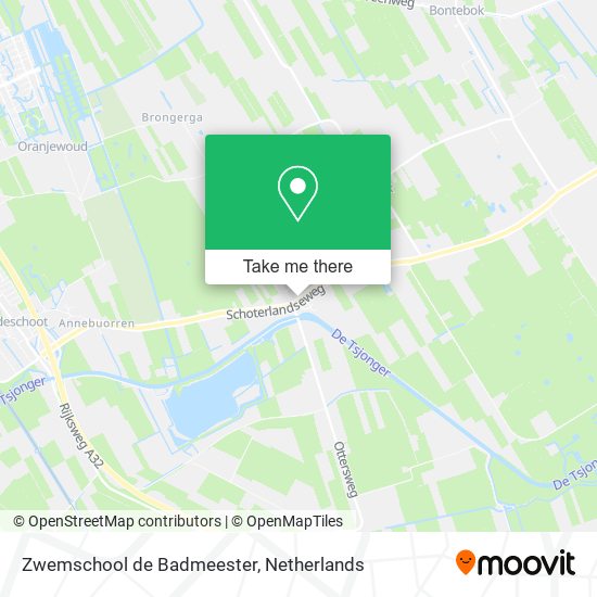 Zwemschool de Badmeester map