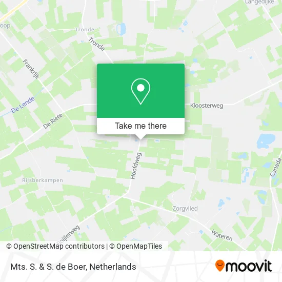 Mts. S. & S. de Boer map