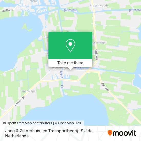 Jong & Zn Verhuis- en Transportbedrijf S J de map
