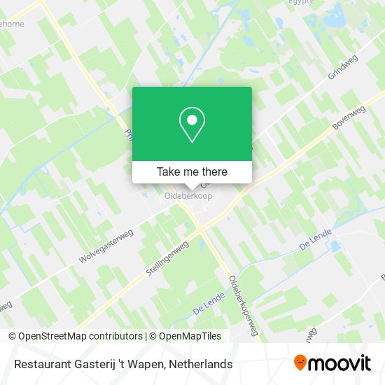 Restaurant Gasterij 't Wapen map