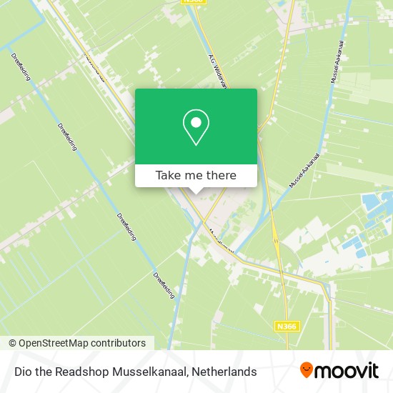 Dio the Readshop Musselkanaal map