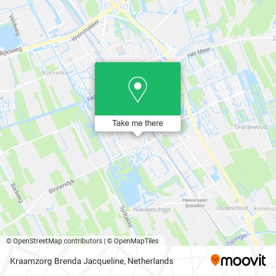 Kraamzorg Brenda Jacqueline map