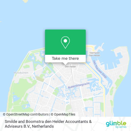 Smilde and Boomstra den Helder Accountants & Adviseurs B.V. map