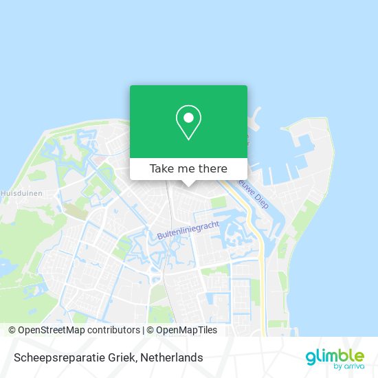 Scheepsreparatie Griek Karte