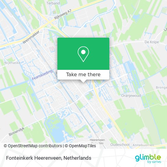 Fonteinkerk Heerenveen map