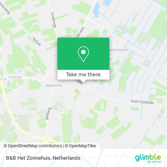 B&B Het Zonnehuis Karte