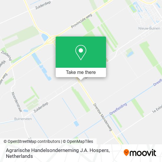 Agrarische Handelsonderneming J.A. Hospers map