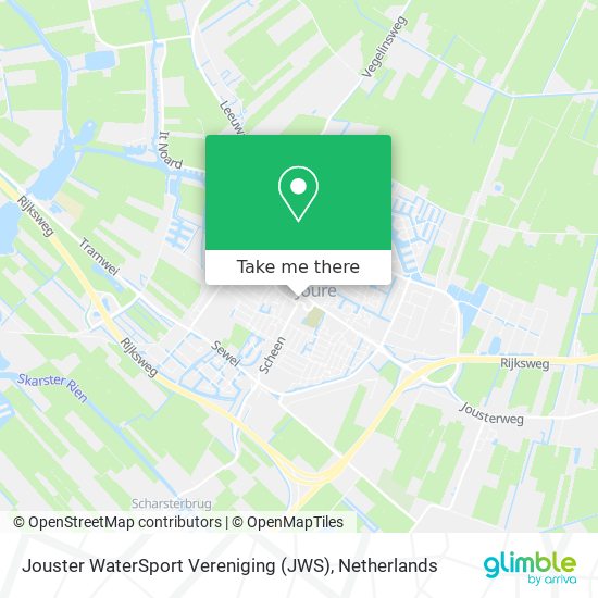 Jouster WaterSport Vereniging (JWS) map