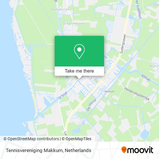 Tennisvereniging Makkum map