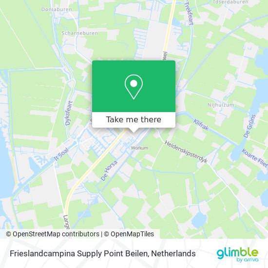 Frieslandcampina Supply Point Beilen map