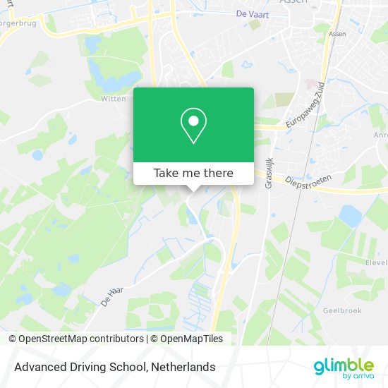 Advanced Driving School map