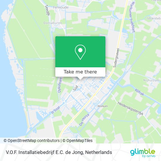 V.O.F. Installatiebedrijf E.C. de Jong map