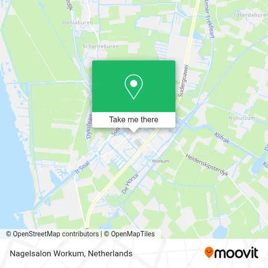Nagelsalon Workum map