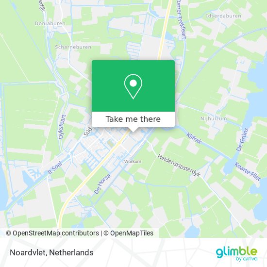 Noardvlet map