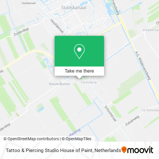 Tattoo & Piercing Studio House of Paint map