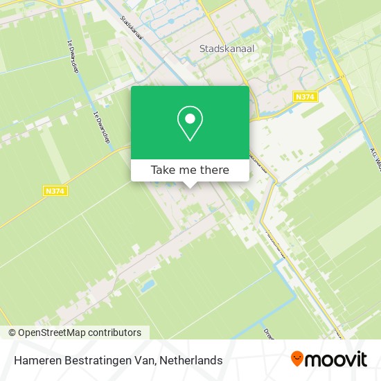 Hameren Bestratingen Van map