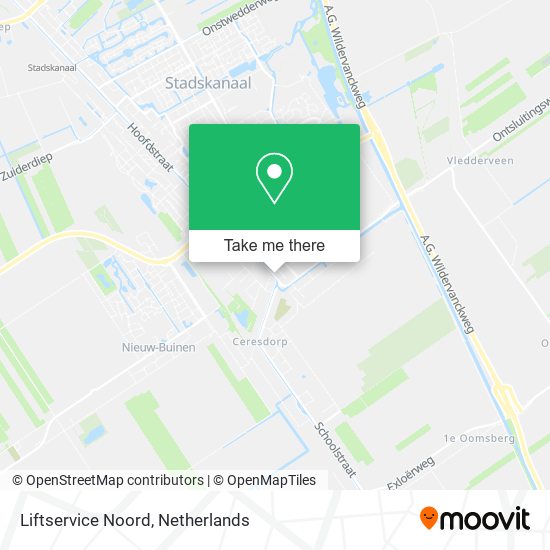 Liftservice Noord map