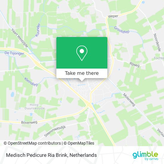 Medisch Pedicure Ria Brink map