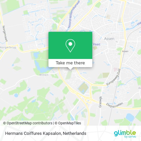 Hermans Coiffures Kapsalon map