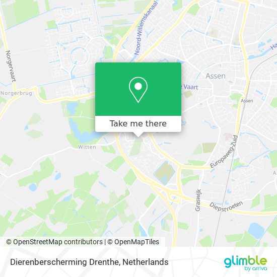 Dierenberscherming Drenthe map