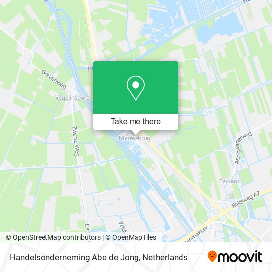 Handelsonderneming Abe de Jong map