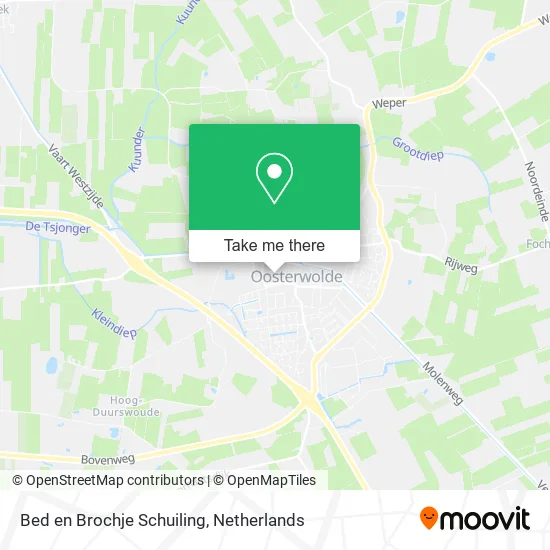 Bed en Brochje Schuiling map