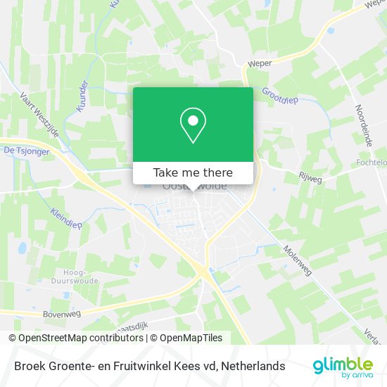 Broek Groente- en Fruitwinkel Kees vd map