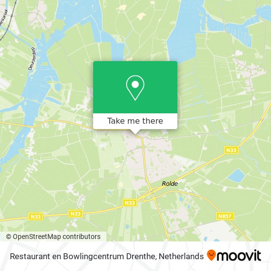 Restaurant en Bowlingcentrum Drenthe map