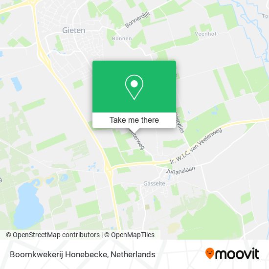 Boomkwekerij Honebecke map