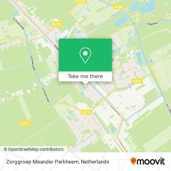 Zorggroep Meander Parkheem map