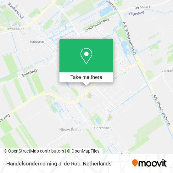 Handelsonderneming J. de Roo map