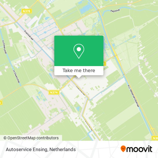 Autoservice Ensing map