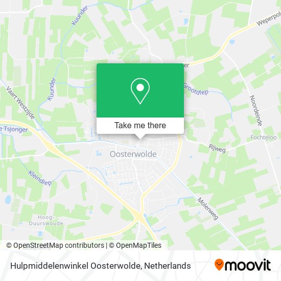 Hulpmiddelenwinkel Oosterwolde map