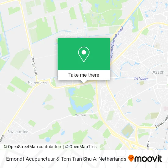 Emondt Acupunctuur & Tcm Tian Shu A map