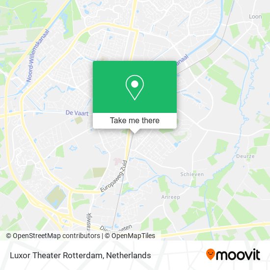 Luxor Theater Rotterdam map
