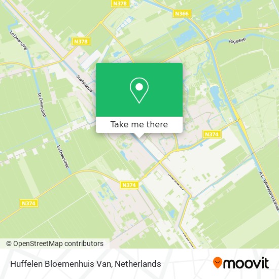 Huffelen Bloemenhuis Van map