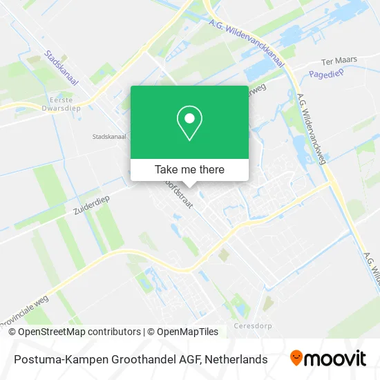 Postuma-Kampen Groothandel AGF map