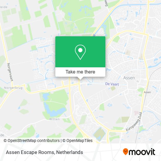 Assen Escape Rooms map