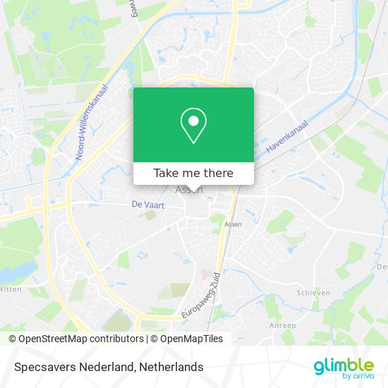 Specsavers Nederland map