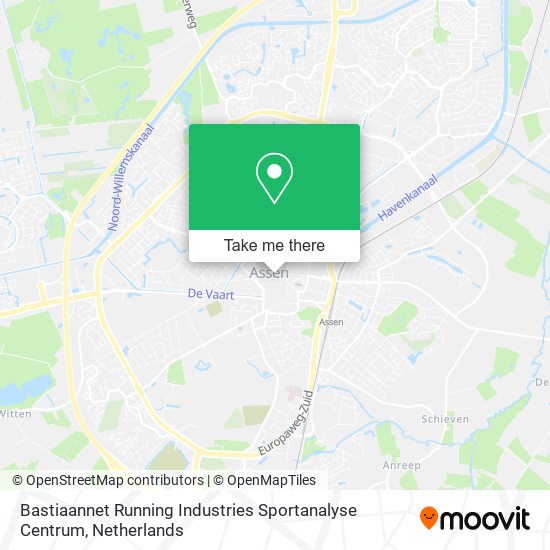 Bastiaannet Running Industries Sportanalyse Centrum map