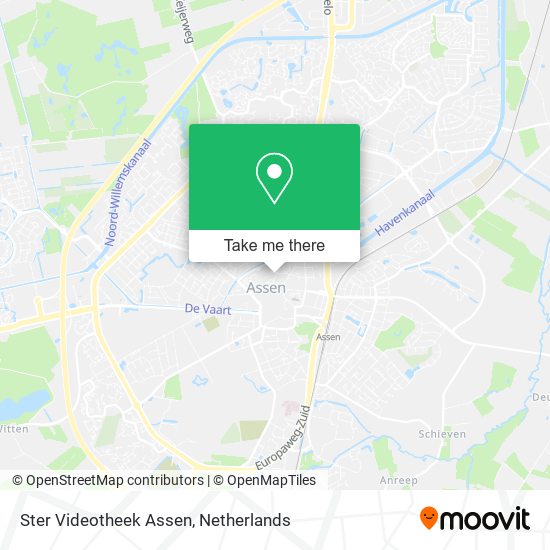 Ster Videotheek Assen map