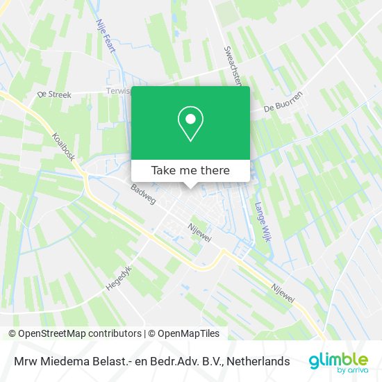 Mrw Miedema Belast.- en Bedr.Adv. B.V. map