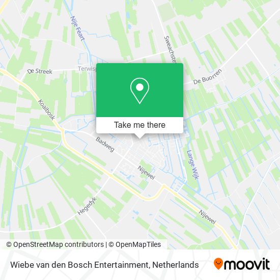 Wiebe van den Bosch Entertainment map