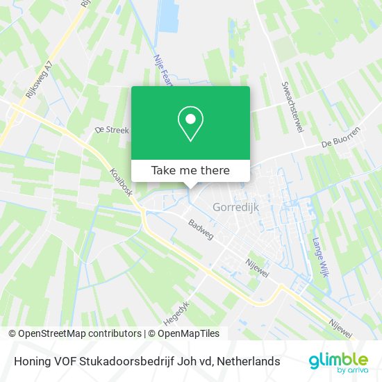 Honing VOF Stukadoorsbedrijf Joh vd map