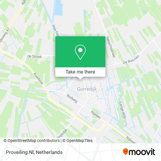 Proveiling.Nl map