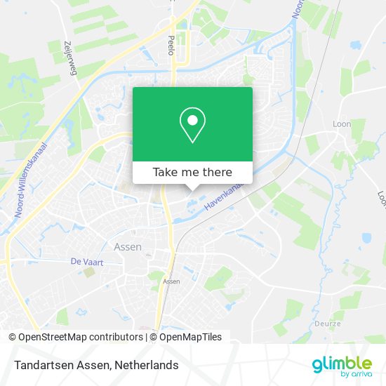 Tandartsen Assen map