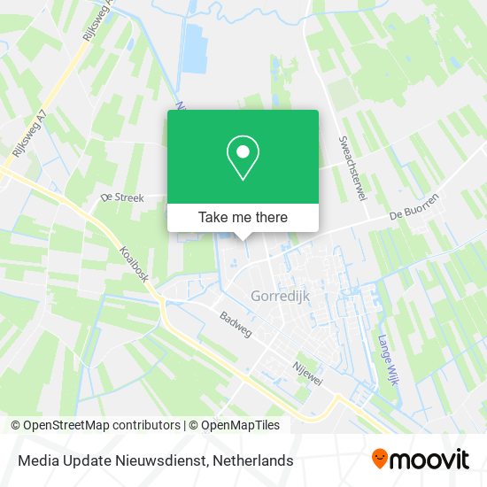 Media Update Nieuwsdienst map