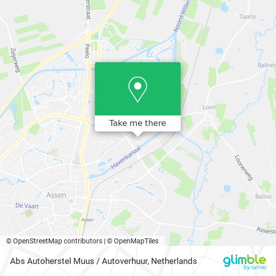 Abs Autoherstel Muus / Autoverhuur Karte