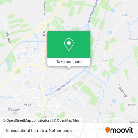 Tennisschool Lemstra map