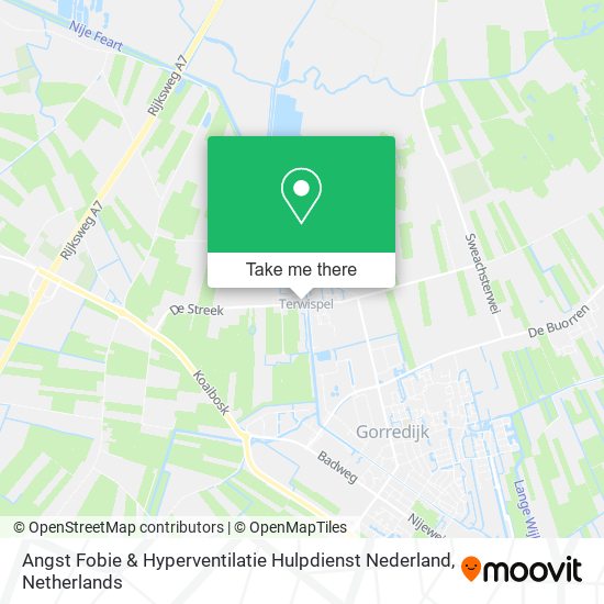 Angst Fobie & Hyperventilatie Hulpdienst Nederland map